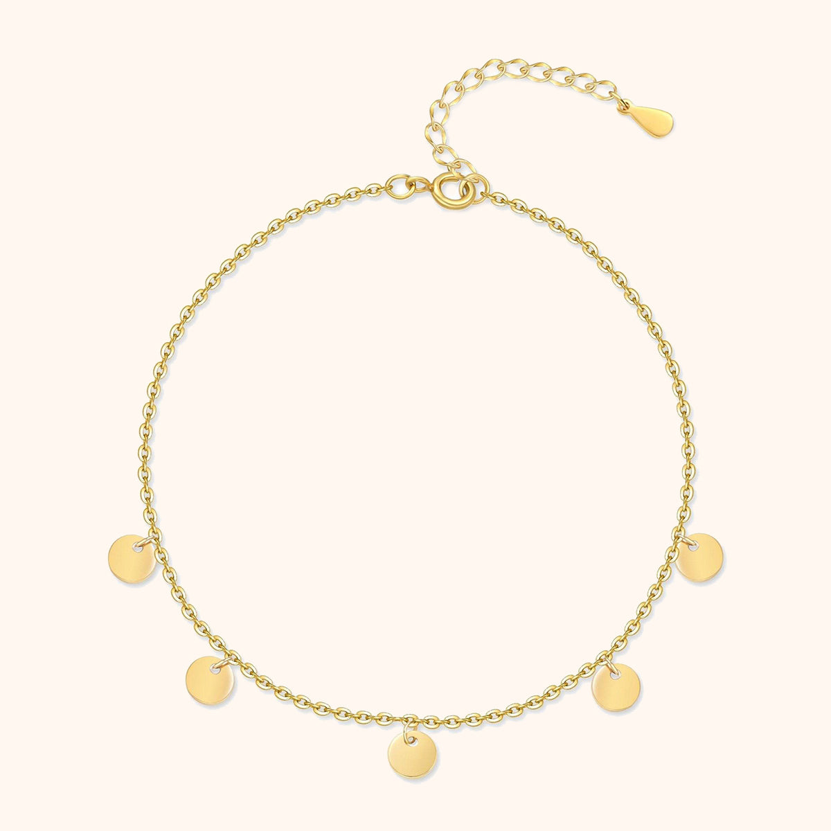 Kreise Fußkettchen - Emily Schmuck