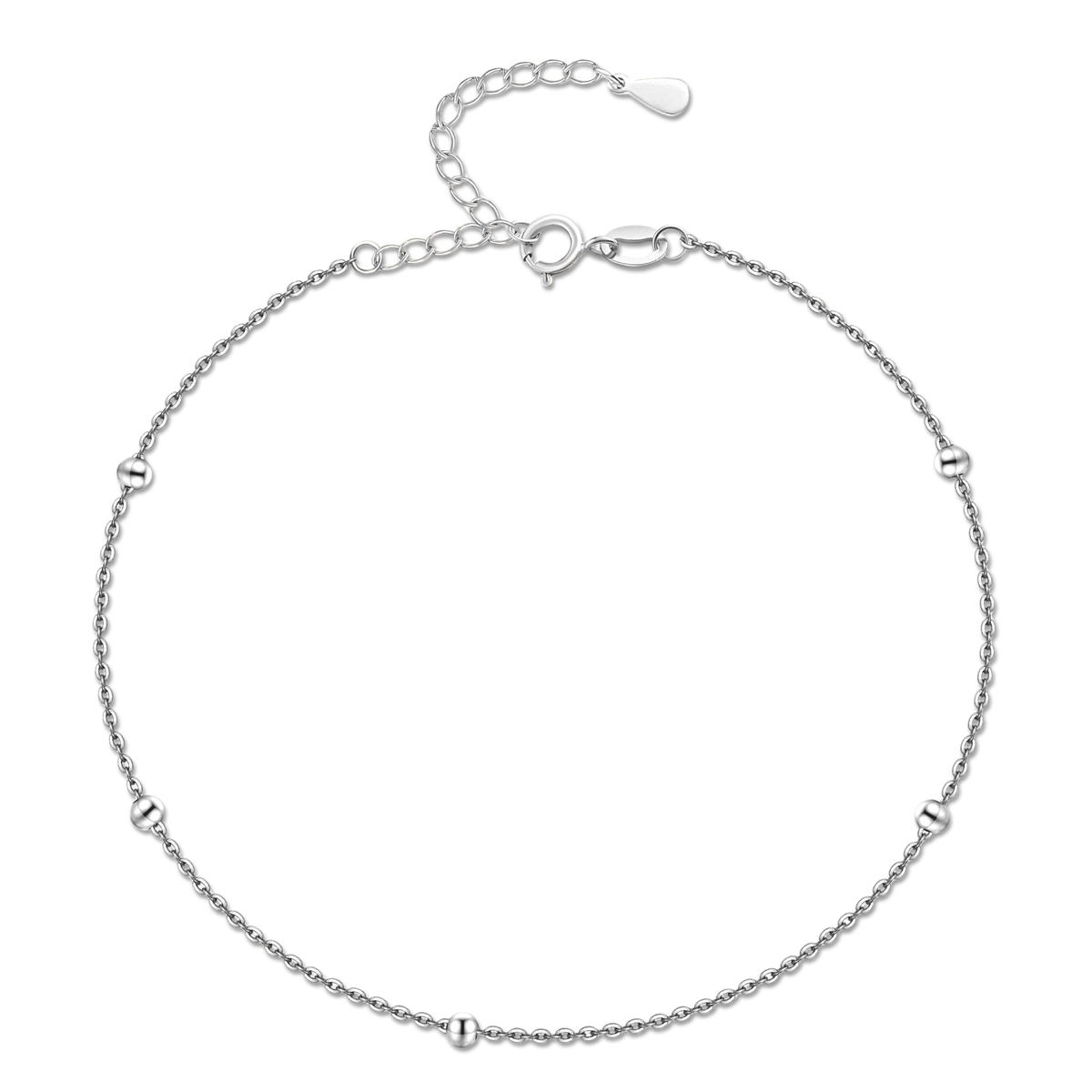 Kleine Bälle Fußkettchen - Emily Schmuck