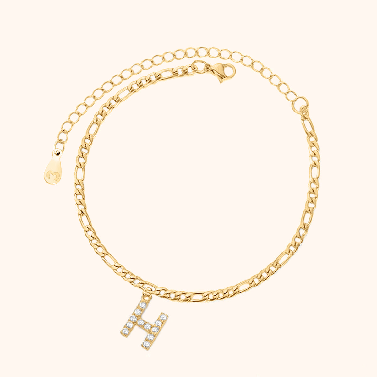 Initialen Fußkettchen - Emily Schmuck