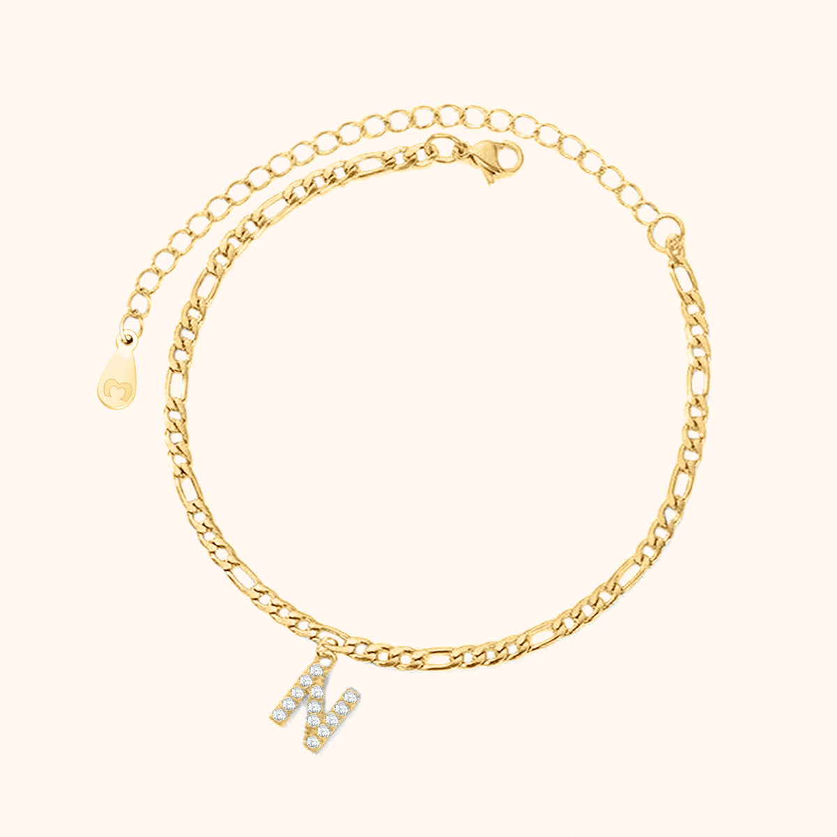 Initialen Fußkettchen - Emily Schmuck