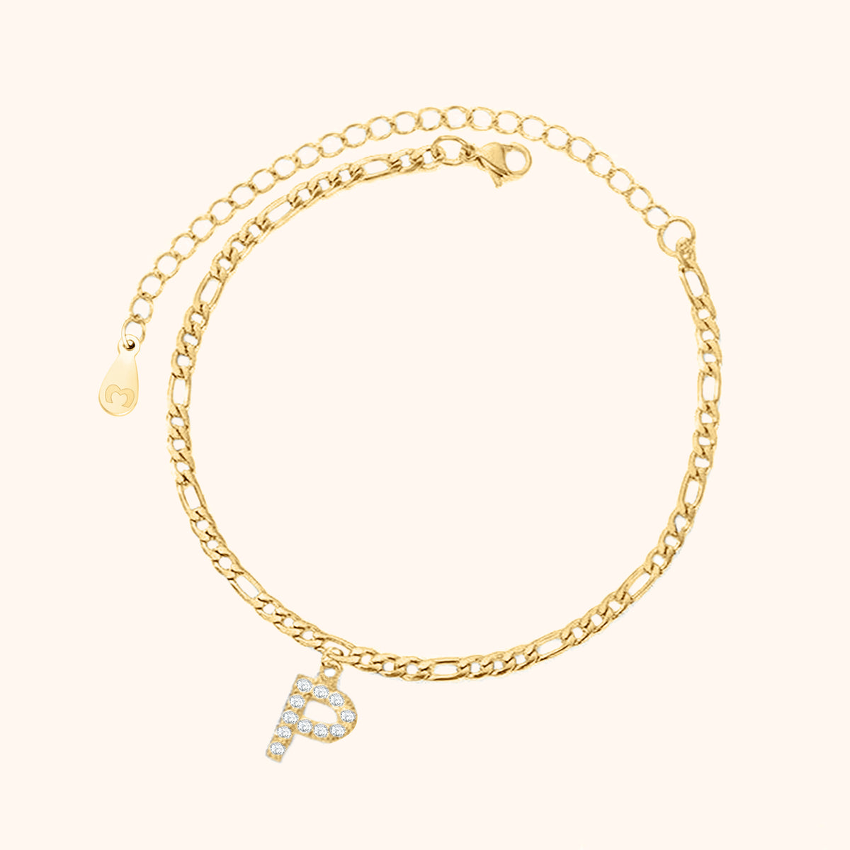 Initialen Fußkettchen - Emily Schmuck