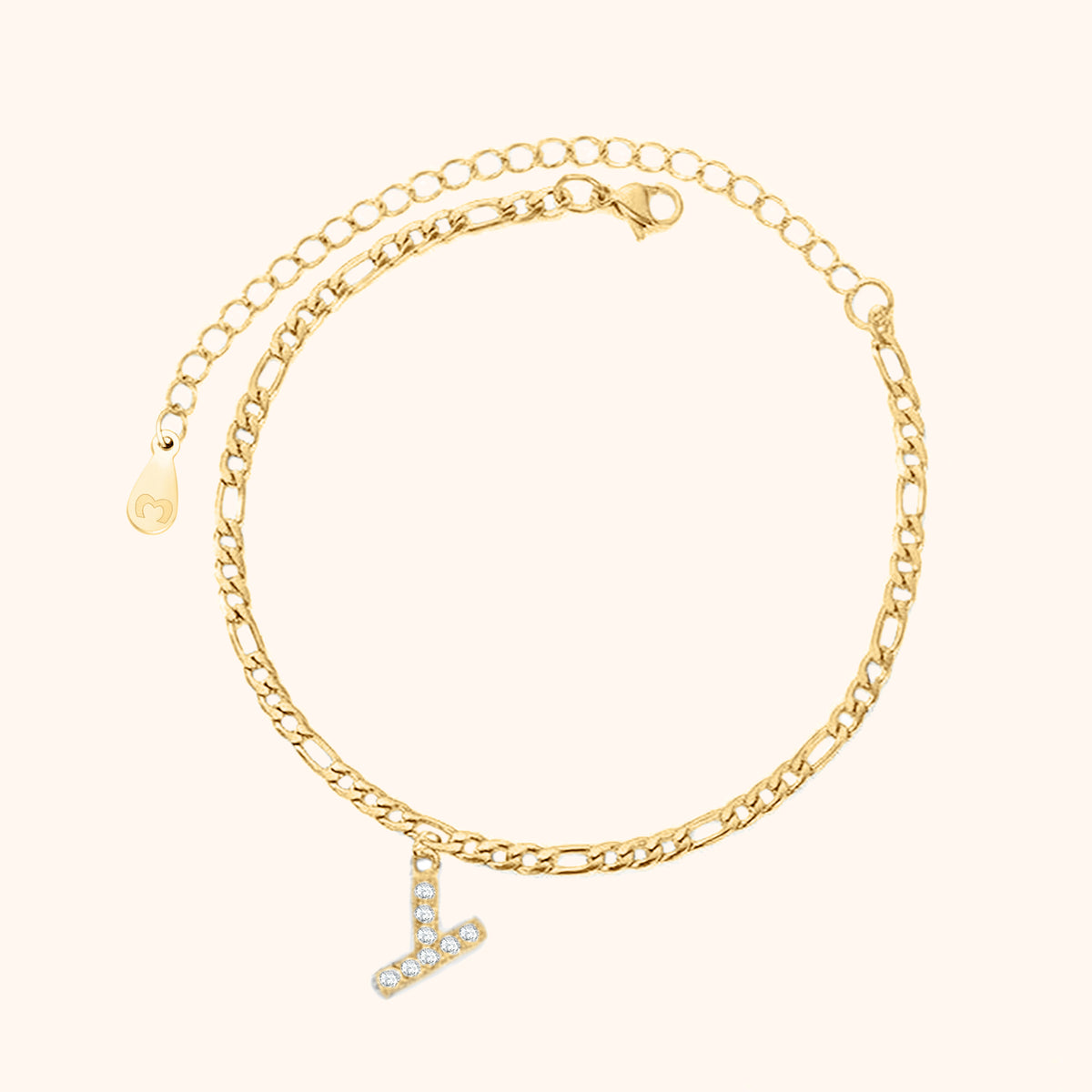 Initialen Fußkettchen - Emily Schmuck