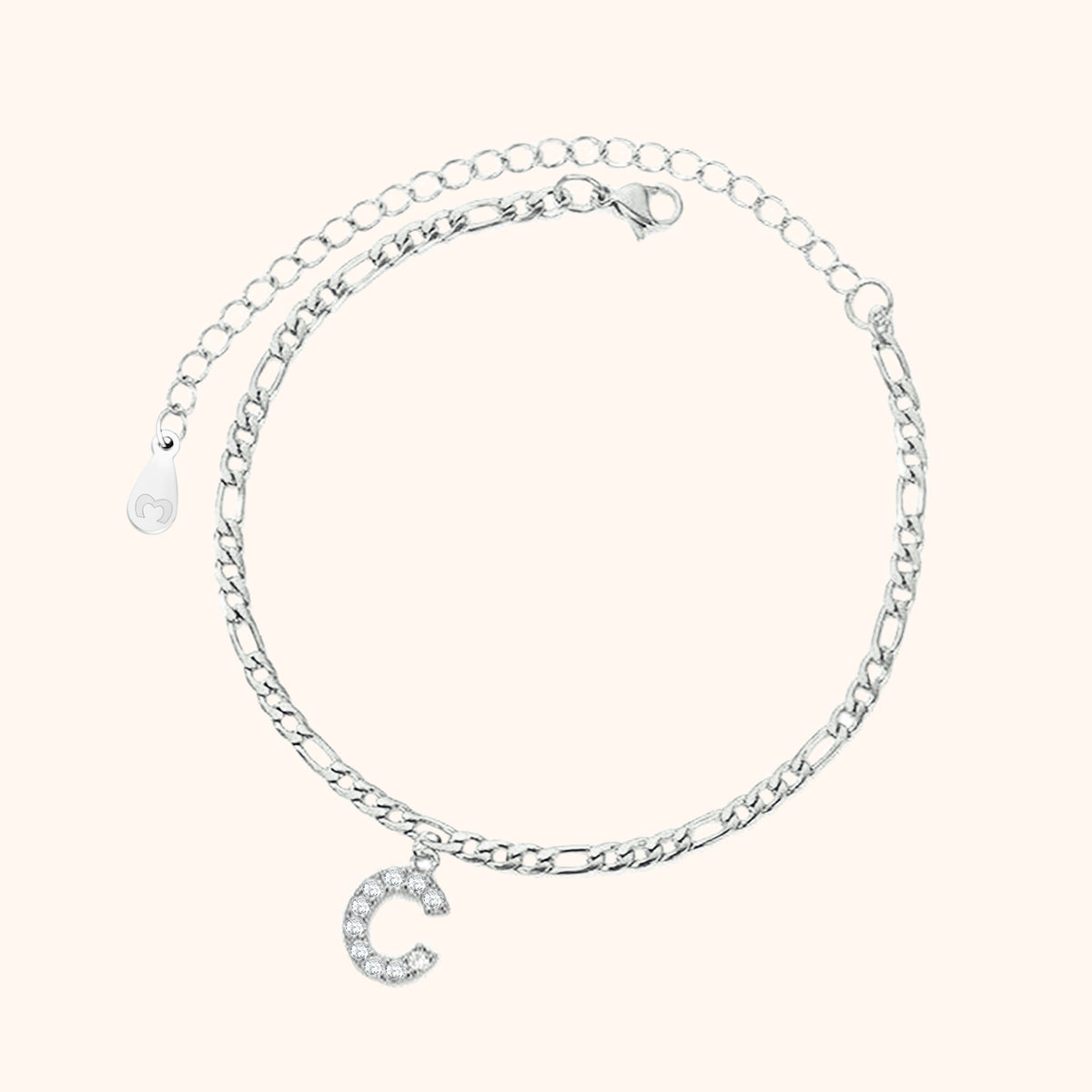 Initialen Fußkettchen - Emily Schmuck