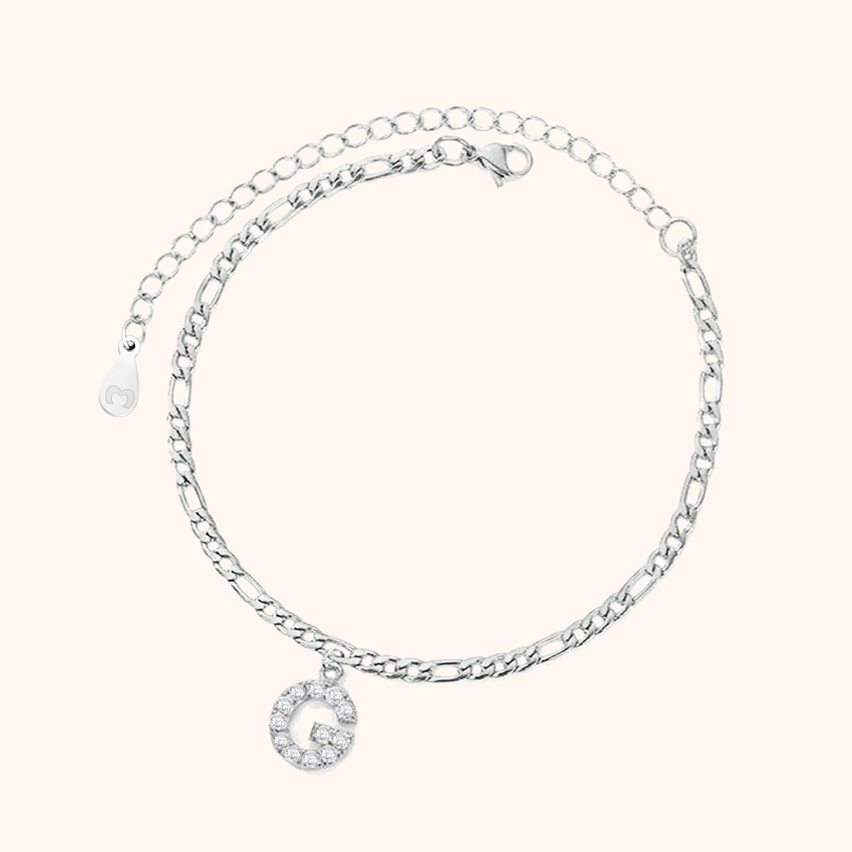 Initialen Fußkettchen - Emily Schmuck