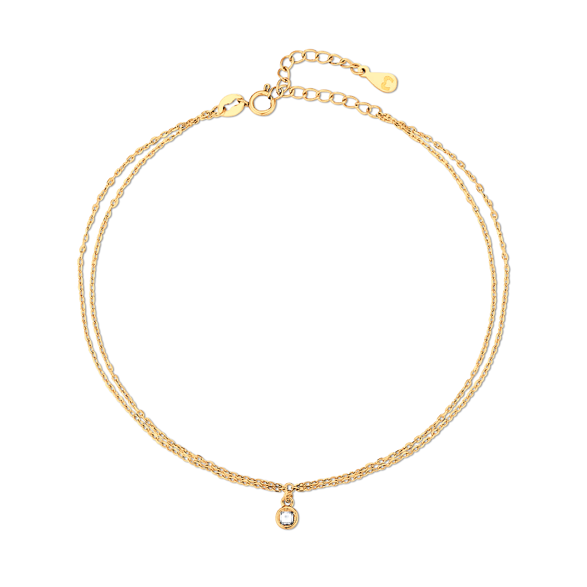 Beleuchteter Zirkoniu Fußkettchen - Emily Schmuck