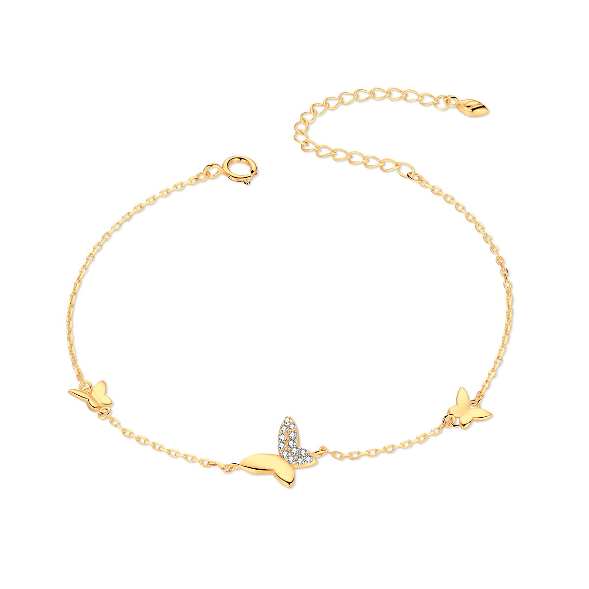 Drei Schmetterlinge Armband - Emily Schmuck