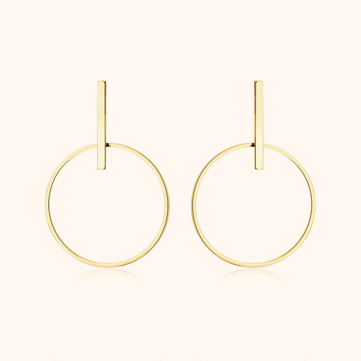 Minimalistische Kreise Ohrringe - Emily Schmuck