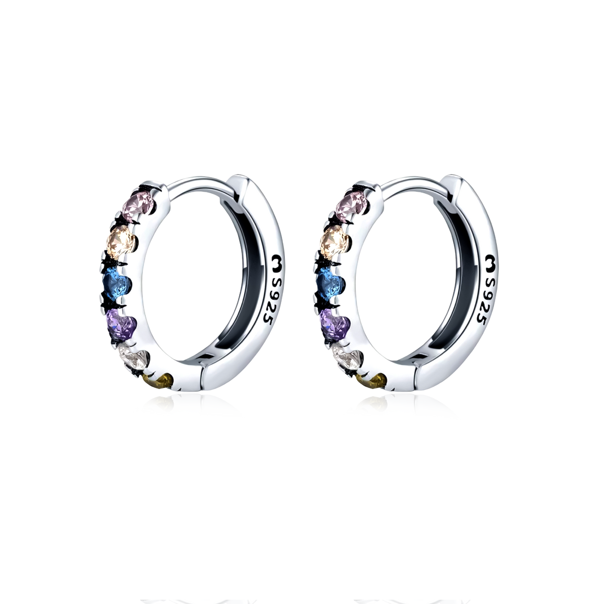 Bunte Zirkonia Ohrringe - Emily Schmuck