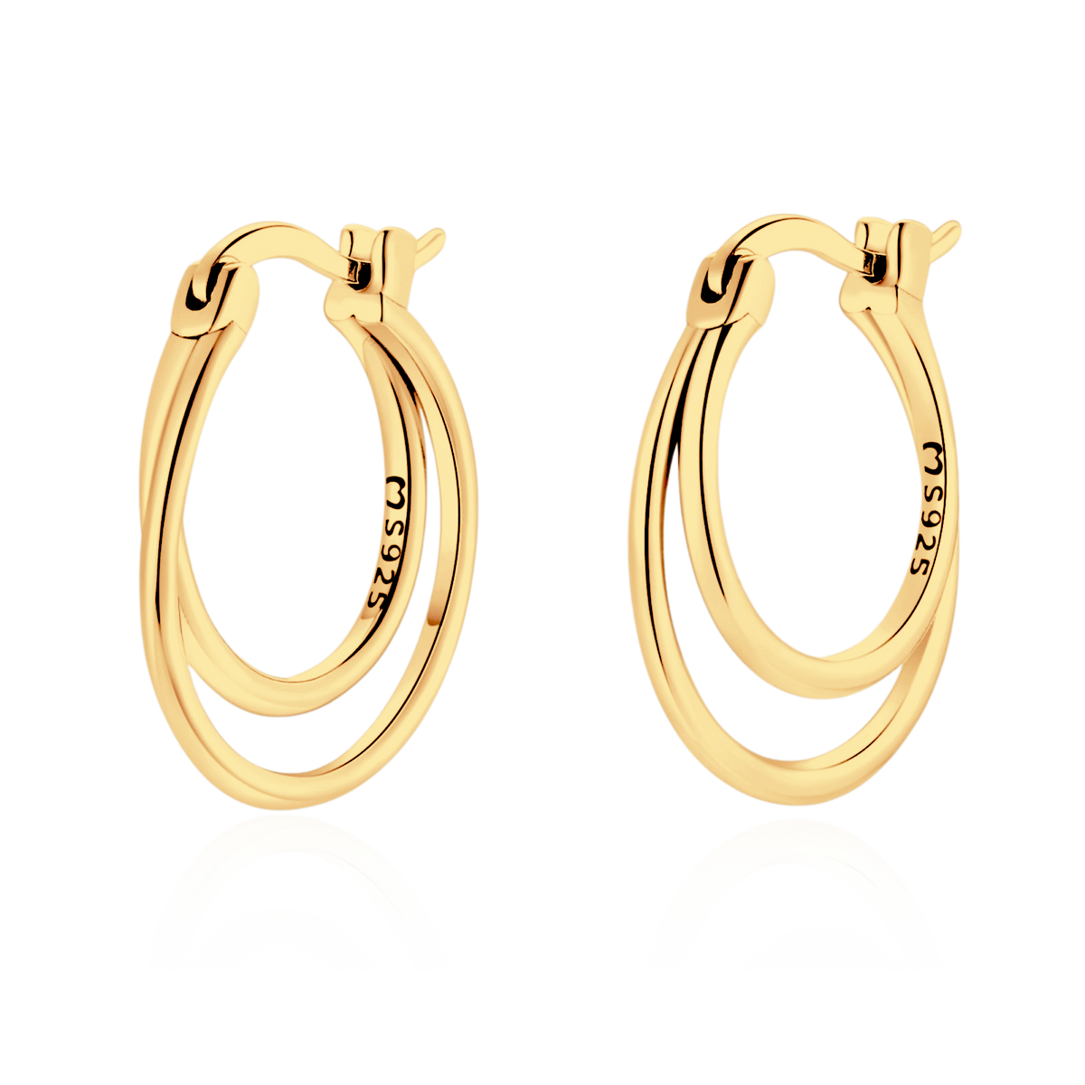 Doppelte Reif-Ohrringe - Emily Schmuck