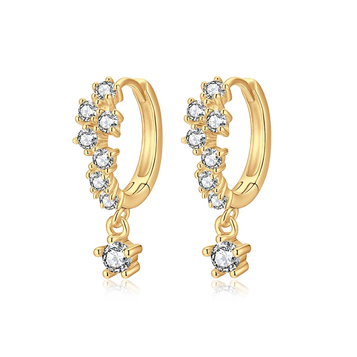 Diamantartig Reif-Ohrringe - Emily Schmuck