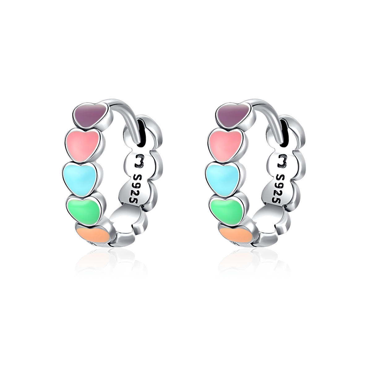 Bunte Liebe Ohrringe - Emily Schmuck