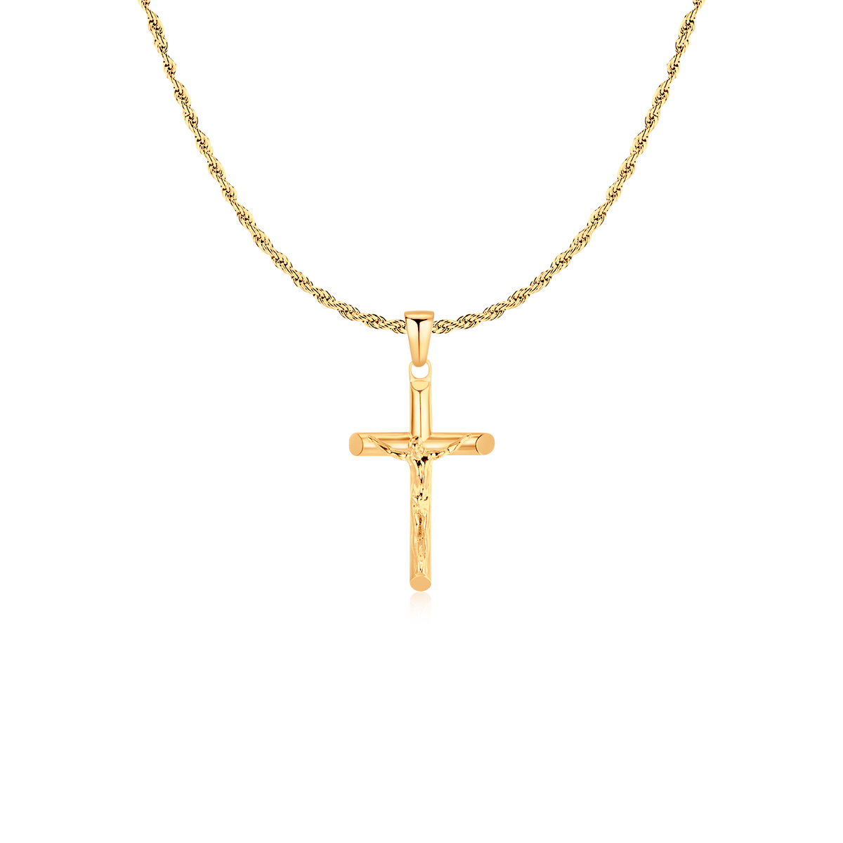 Kreuz Jesu Christi BRAVE Herren-Halskette - Emily Schmuck