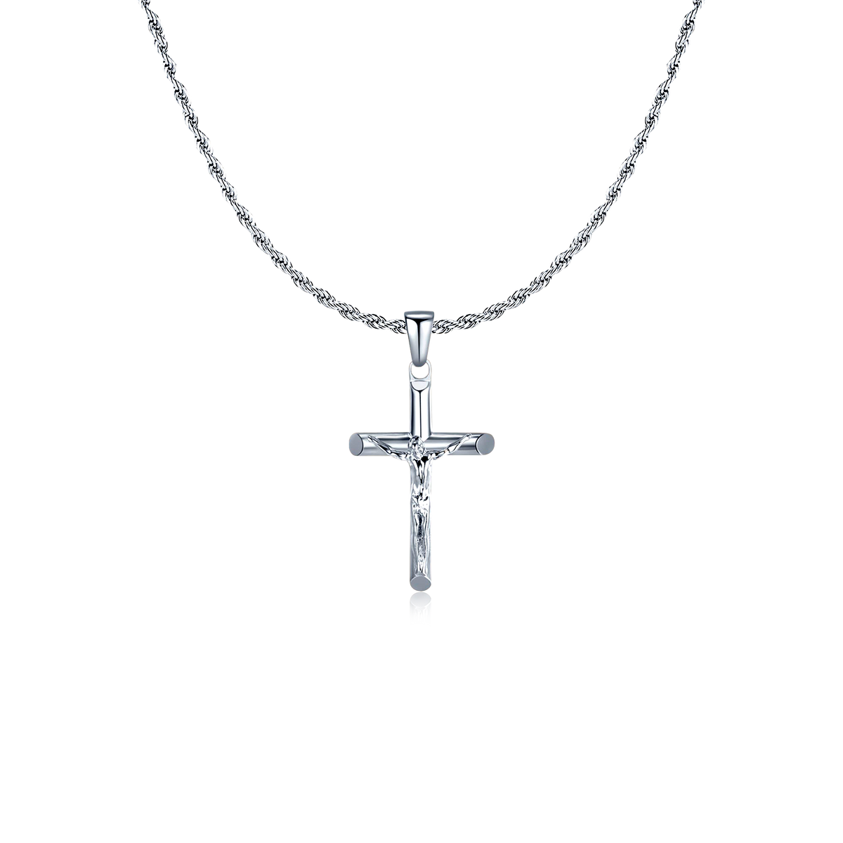 Kreuz Jesu Christi BRAVE Herren-Halskette - Emily Schmuck