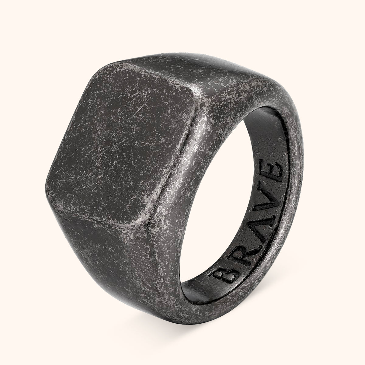 BRAVE "Felsen" Man Ring - Emily Schmuck