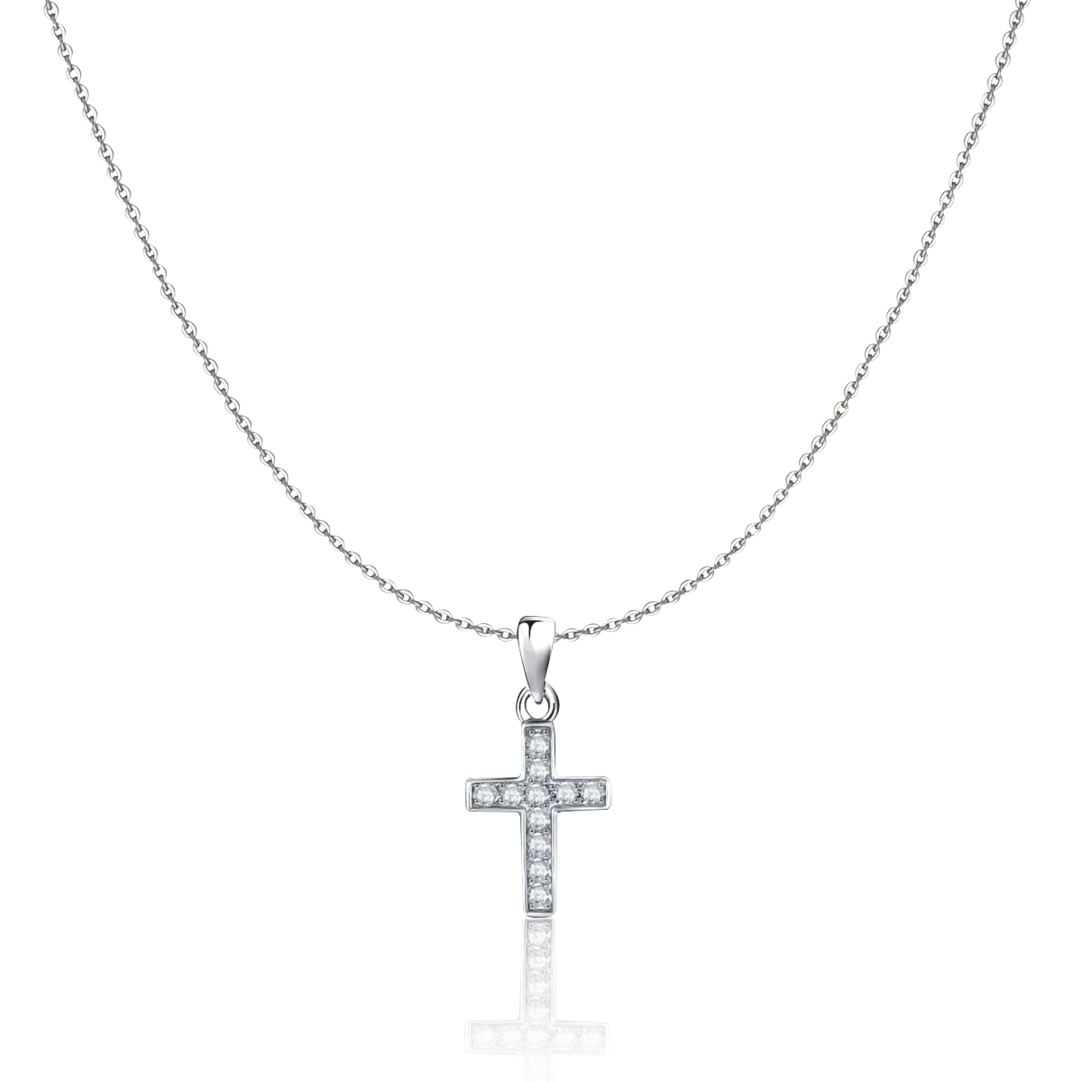 Helles Kreuz Halskette