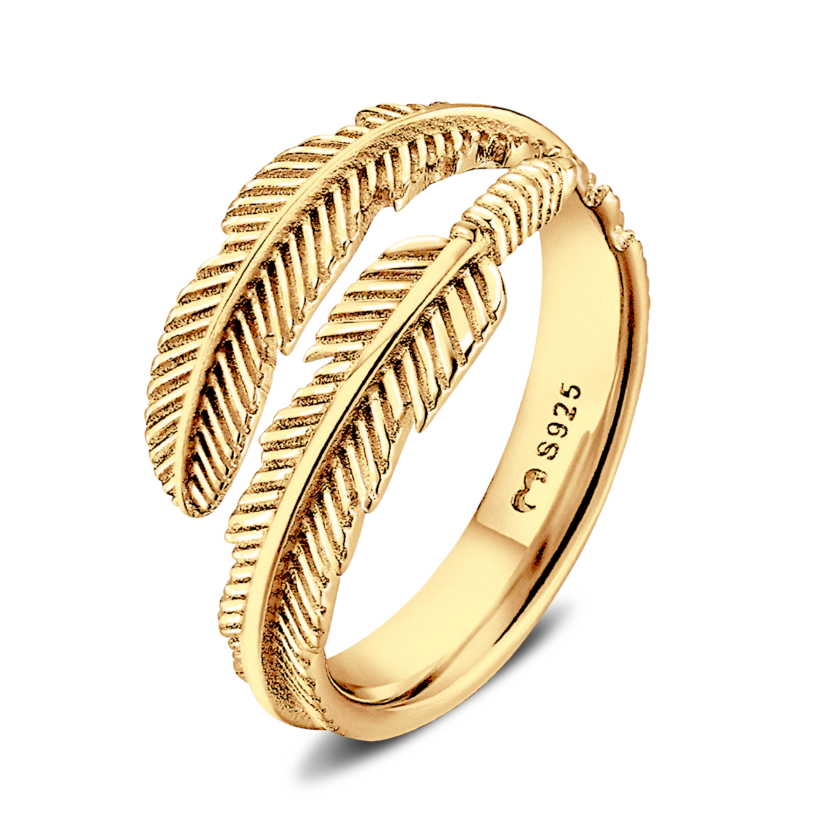 Vogelfedern Ring - Emily Schmuck