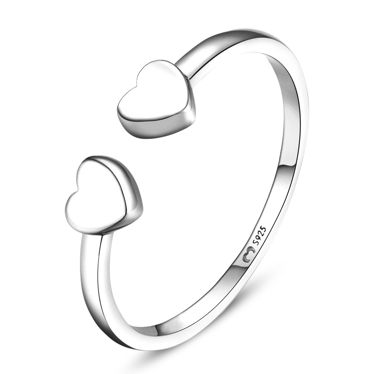 Doppeltes Herz Ring - Emily Schmuck