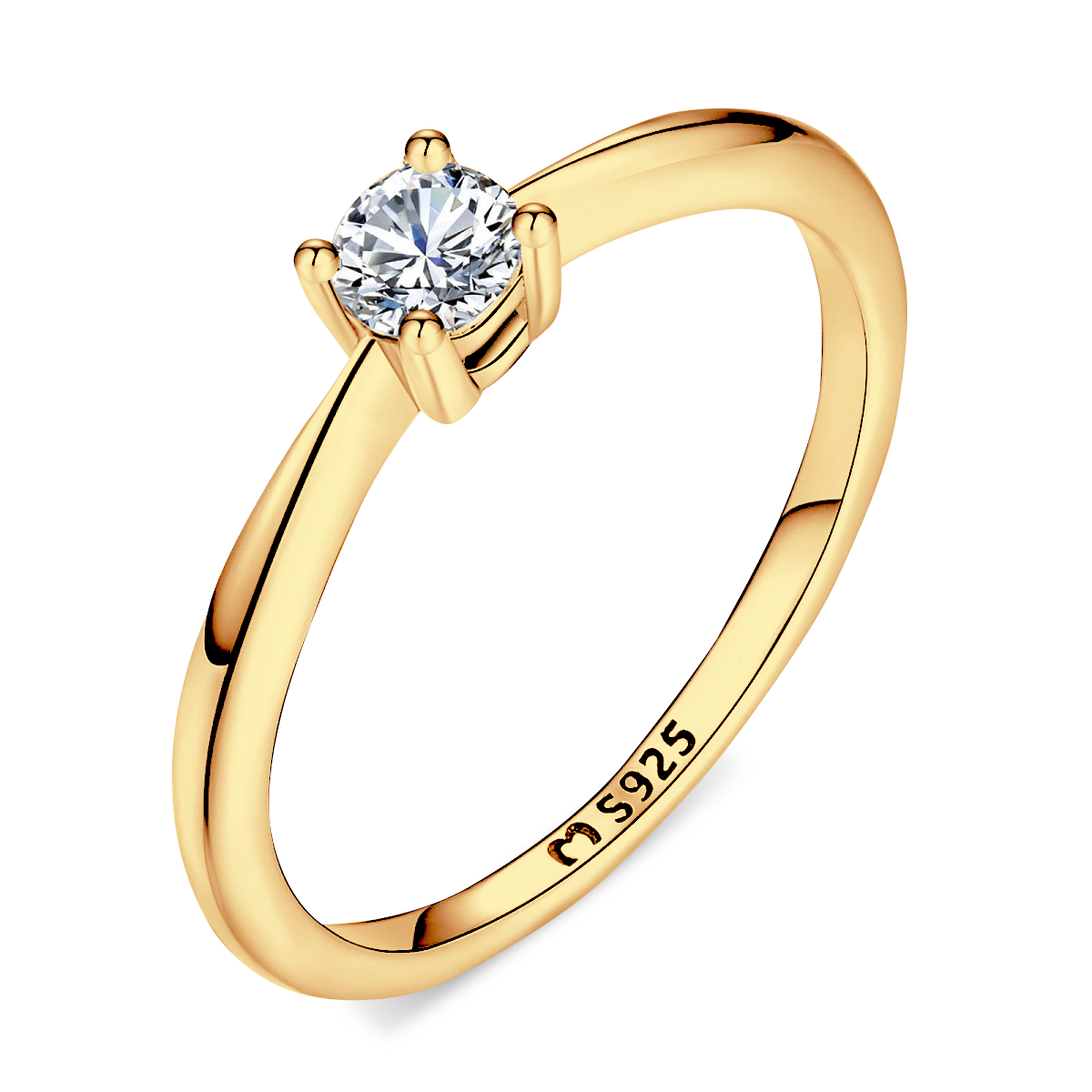 Solitär Zirkonia Ring - Emily Schmuck