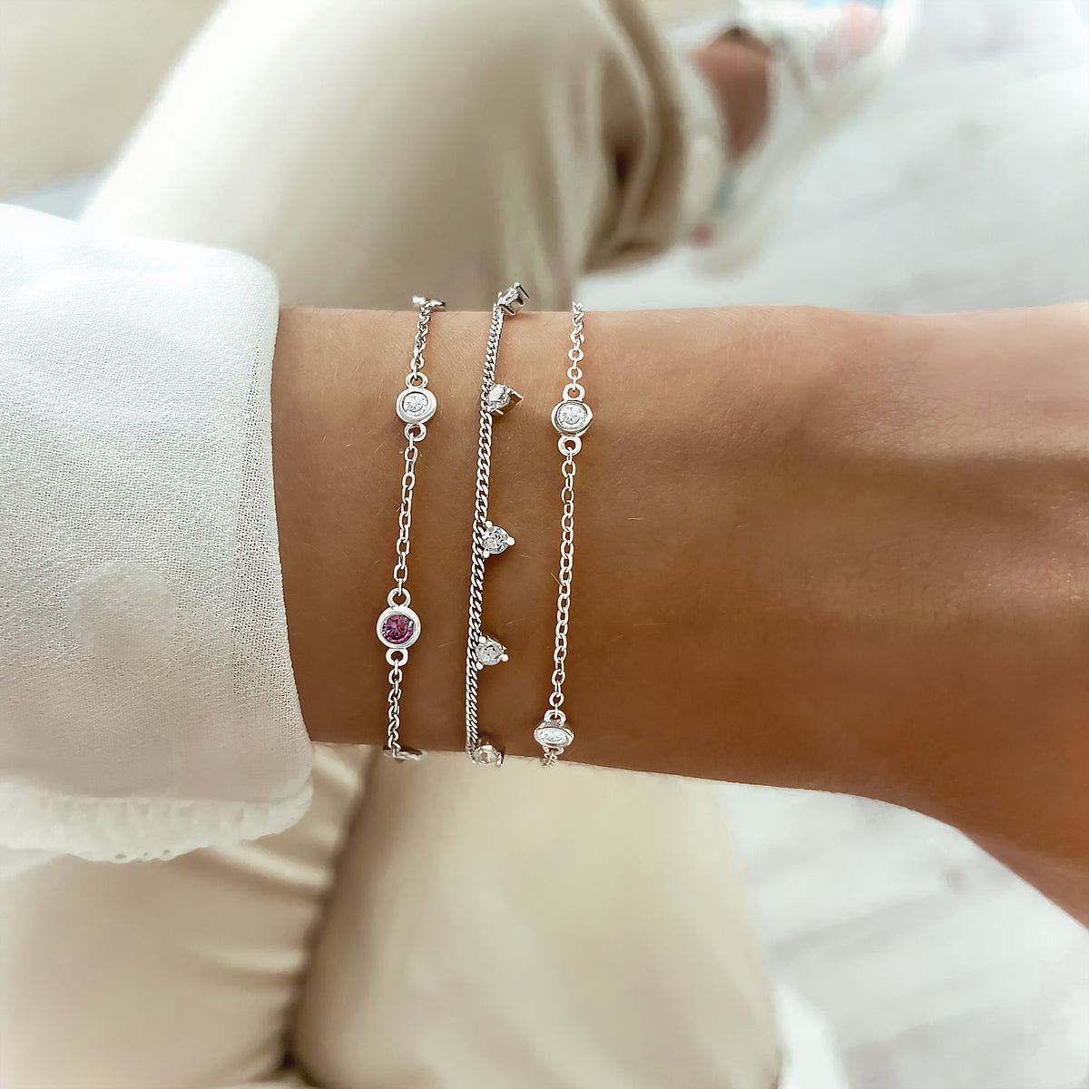 "Vier Glänzende" Armband - Emily Schmuck