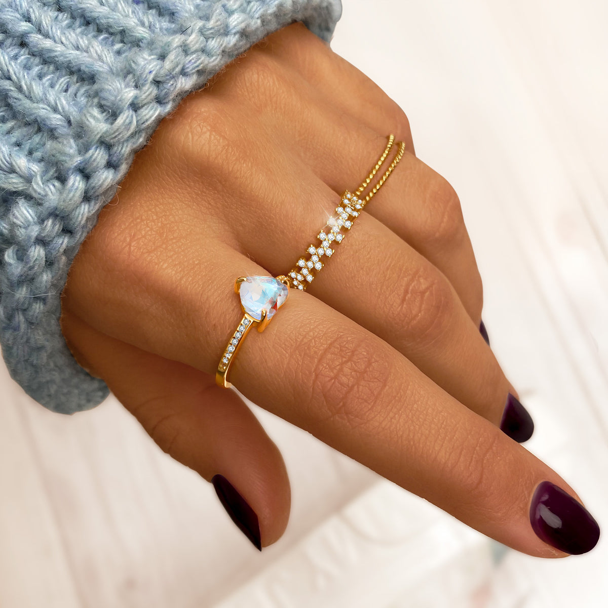 "Geflochtene Leinen" Ring - Emily Schmuck