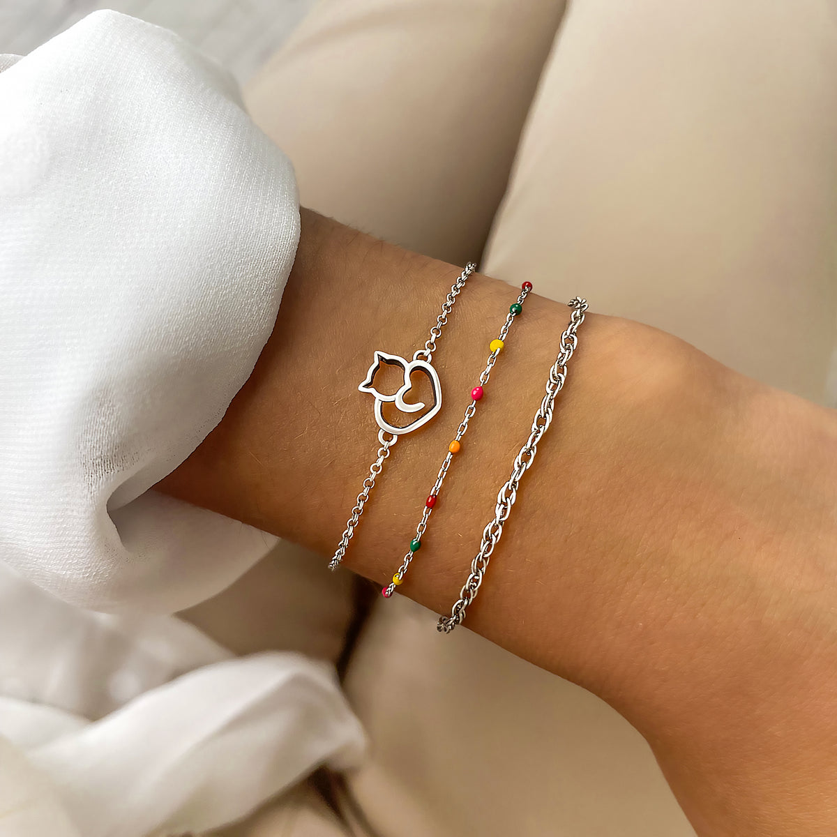 "Katze Liebhaber" Armband - Emily Schmuck
