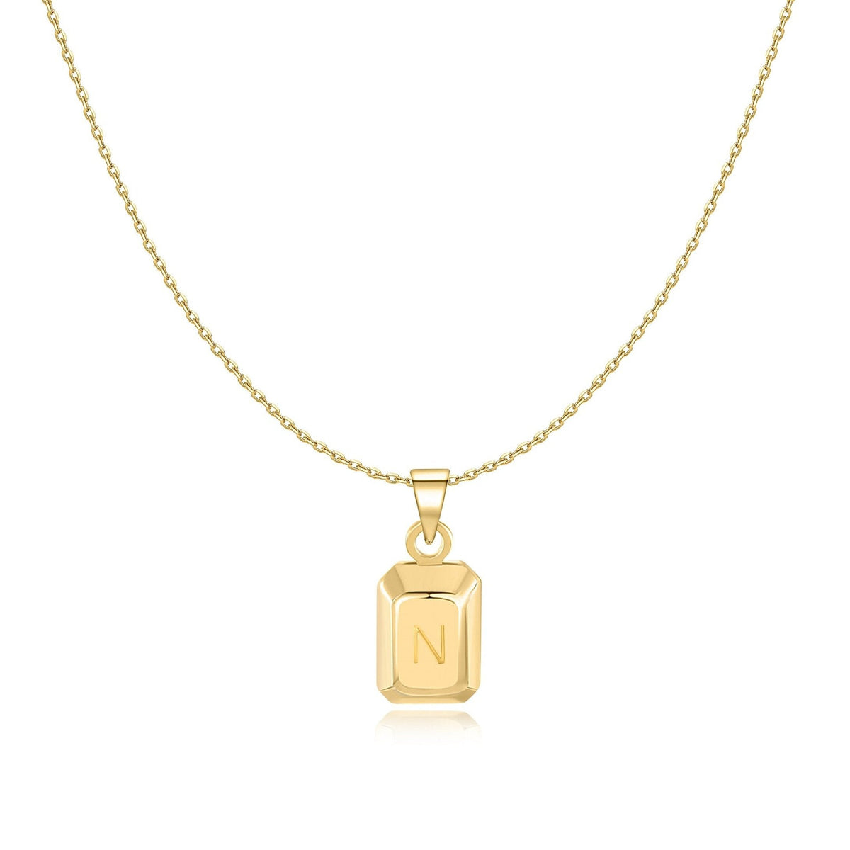 "Initialer Ingot" Halskette - Emily Schmuck
