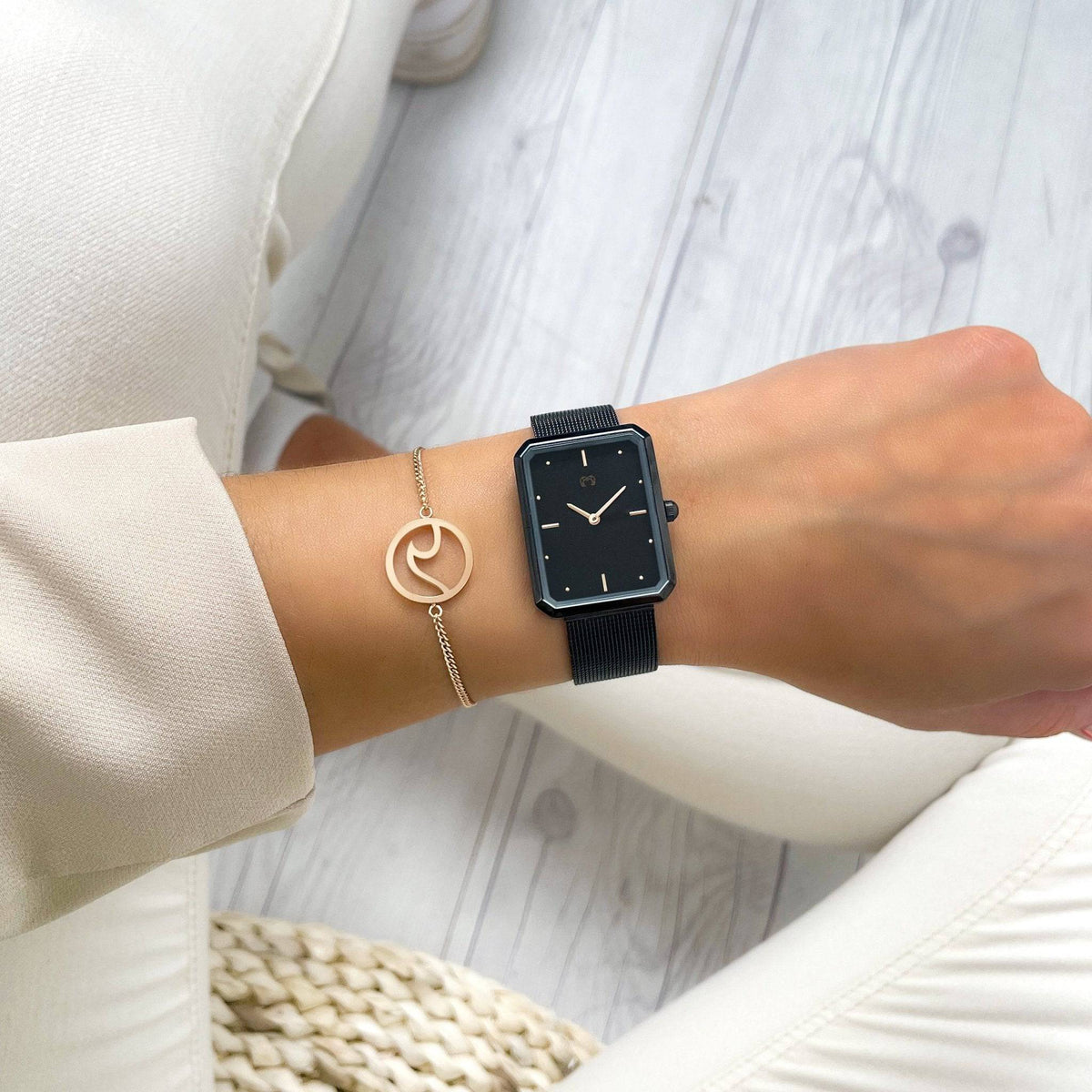 "Kapten" Uhr ~ Anthrazit - Emily Schmuck
