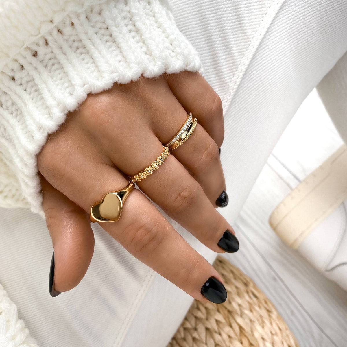 "Liebendes Herz" Ring - Emily Schmuck