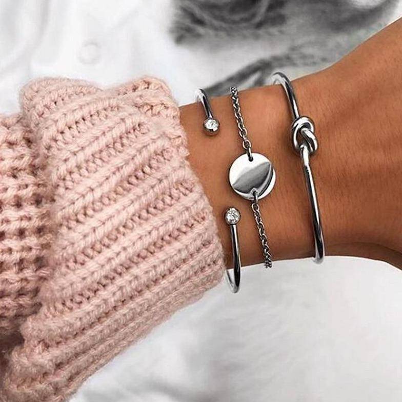 "Vagantti" Armband ~Silber/Gold - Emily Schmuck