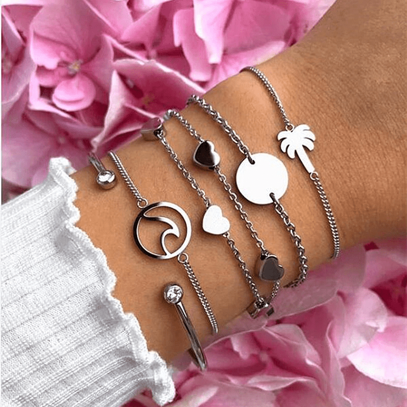 "Wahre Liebe" Armband ~Silber/Gold - Emily Schmuck