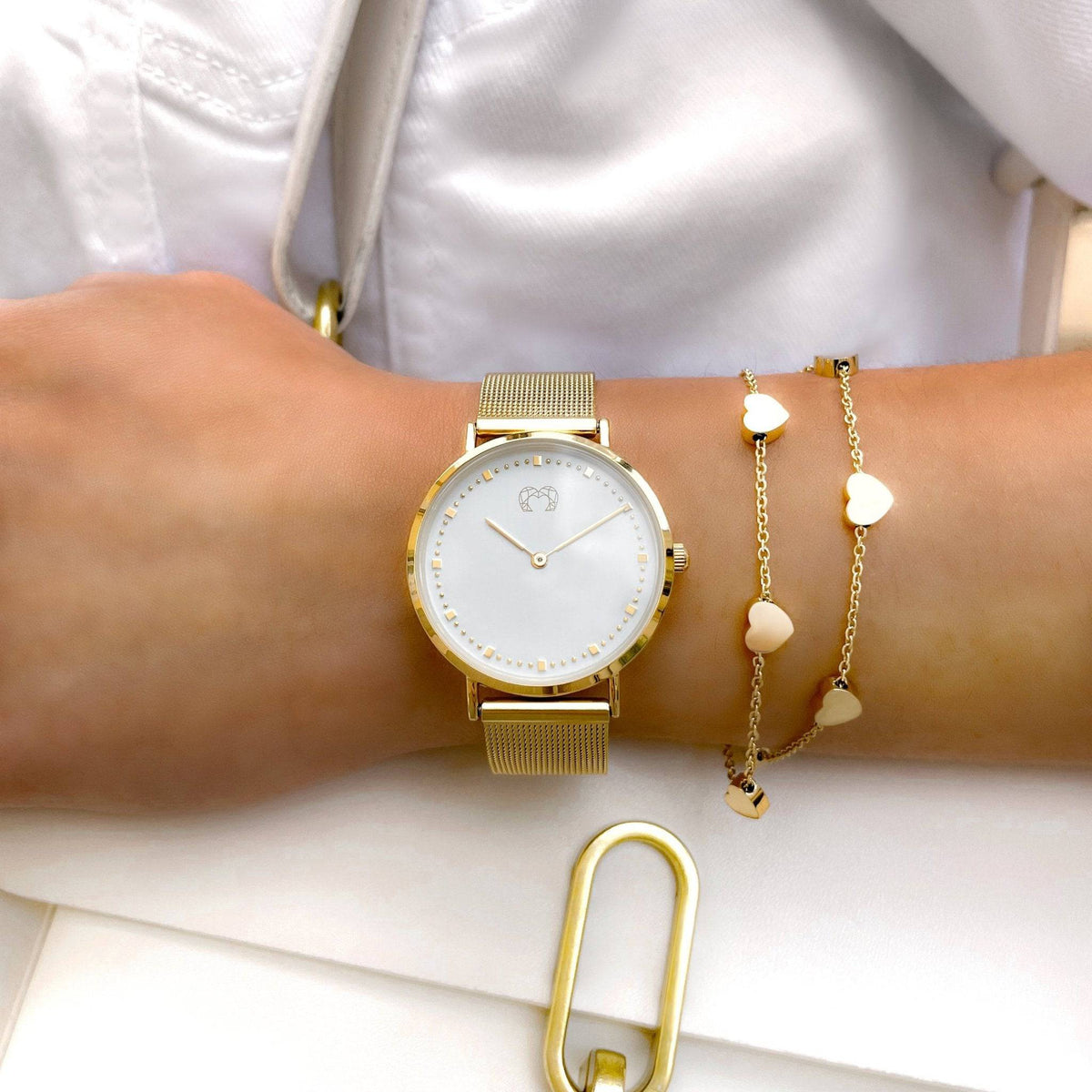 "Wahre Liebe" Armband ~Silber/Gold - Emily Schmuck