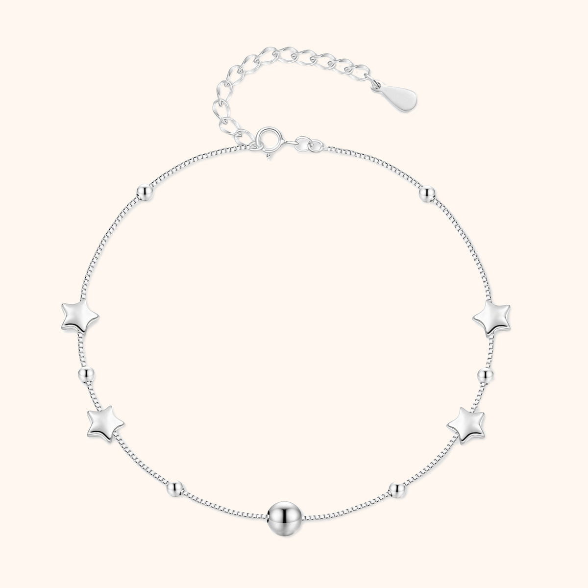 "Stars und Bälle" Fußkettchen - Emily Schmuck