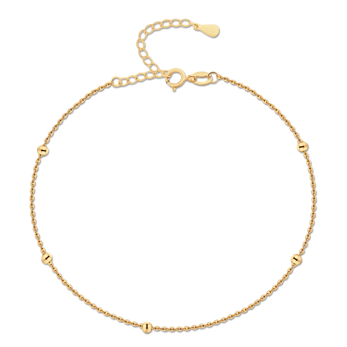 Kleine Bälle Fußkettchen - Emily Schmuck