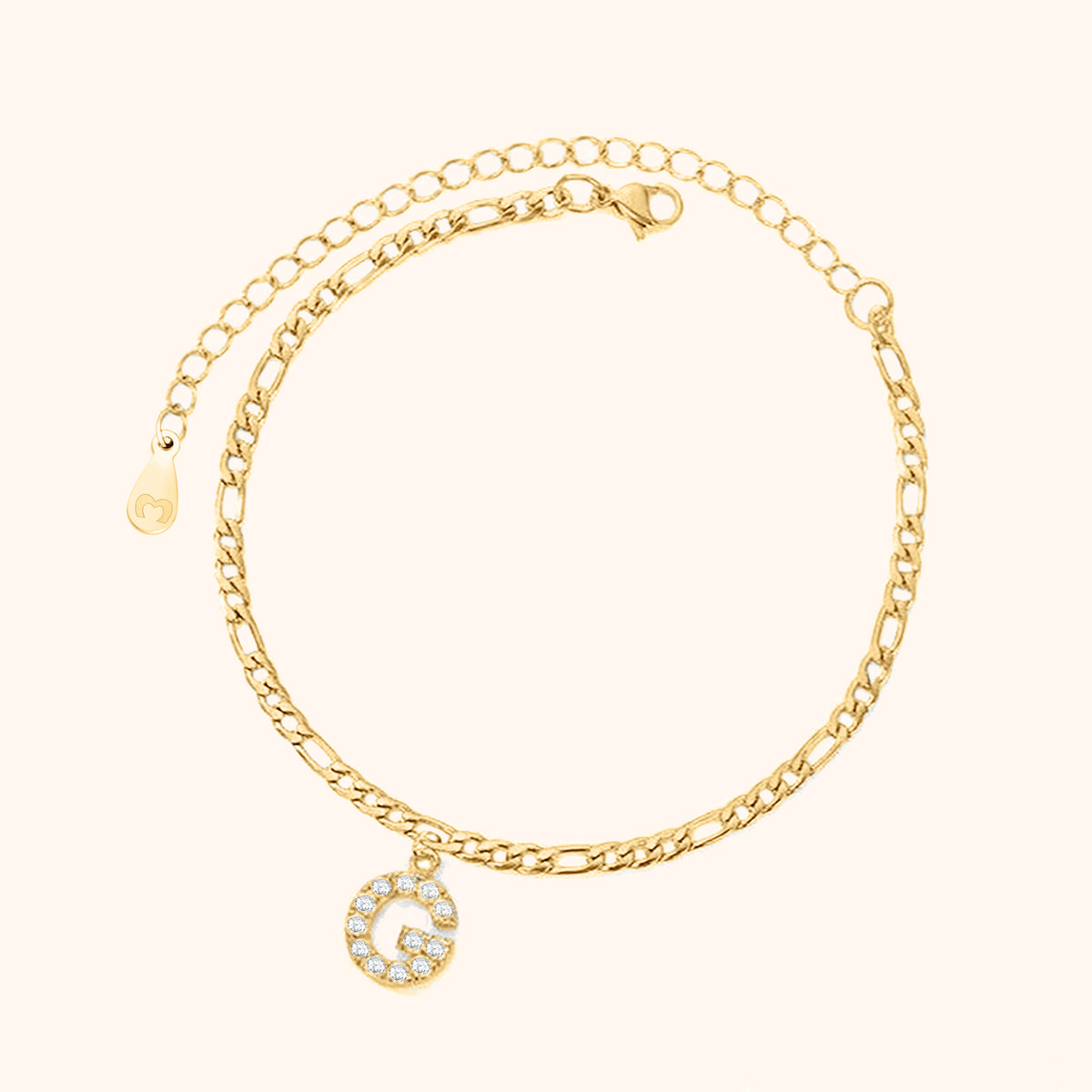Initialen Fußkettchen - Emily Schmuck