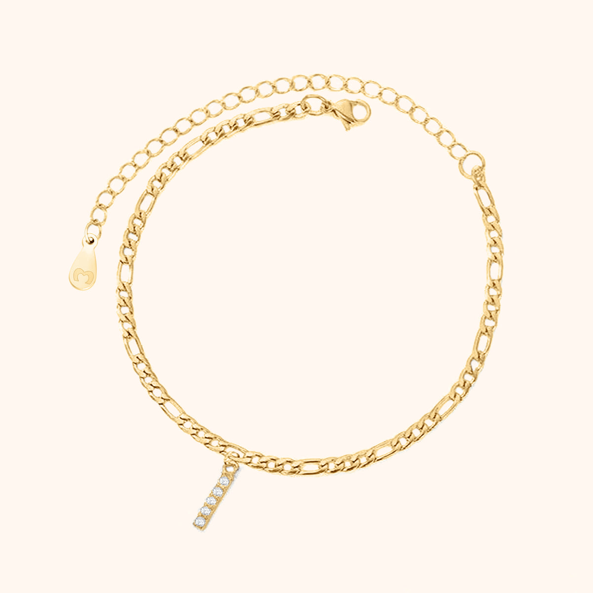 Initialen Fußkettchen - Emily Schmuck