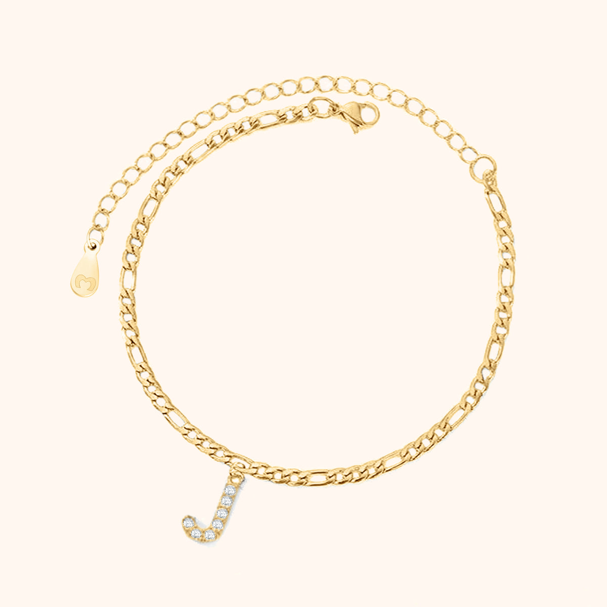 Initialen Fußkettchen - Emily Schmuck