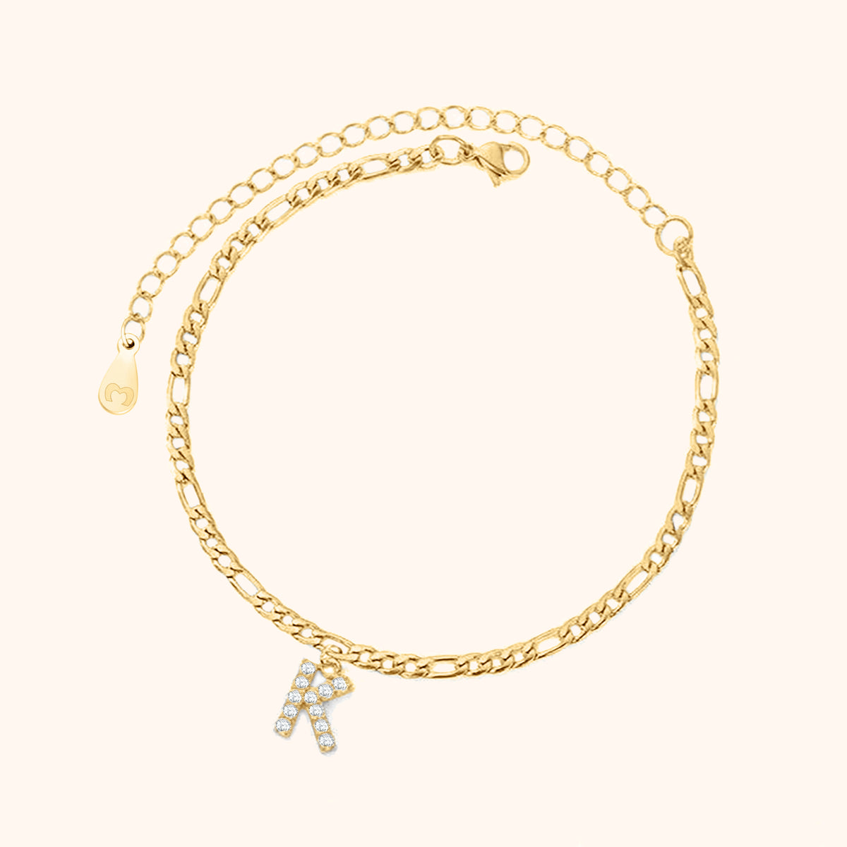 Initialen Fußkettchen - Emily Schmuck