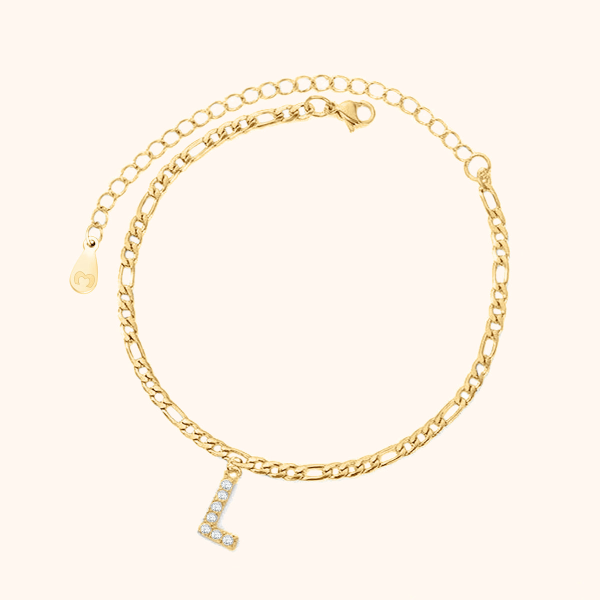 Initialen Fußkettchen - Emily Schmuck