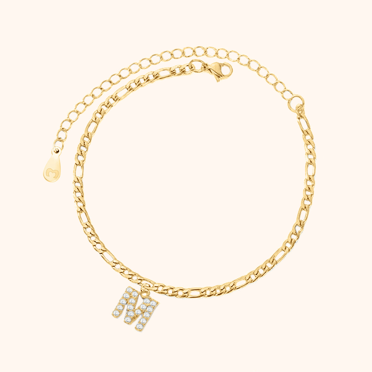 Initialen Fußkettchen - Emily Schmuck