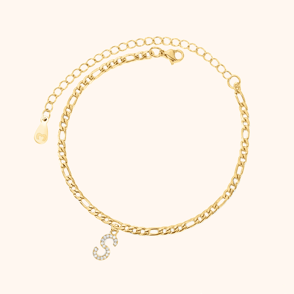 Initialen Fußkettchen - Emily Schmuck