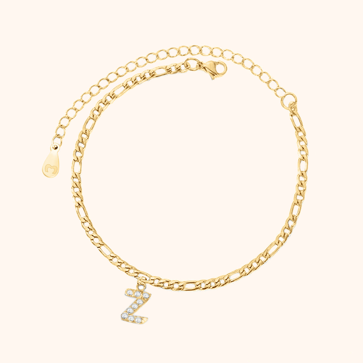 Initialen Fußkettchen - Emily Schmuck