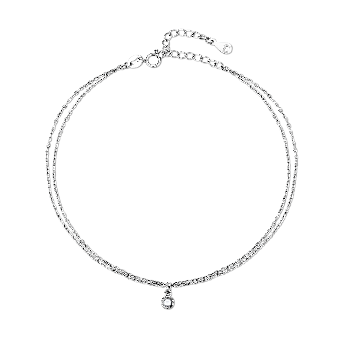 Beleuchteter Zirkoniu Fußkettchen - Emily Schmuck