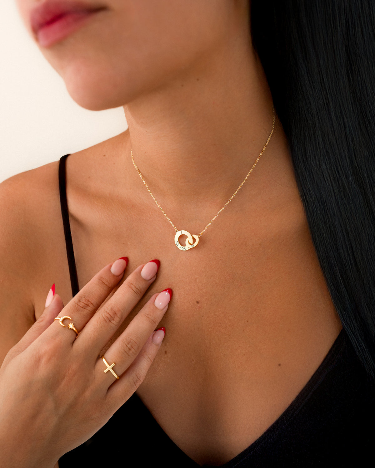 Anhänglichkeit Halskette - Personalisiert - Emily Schmuck