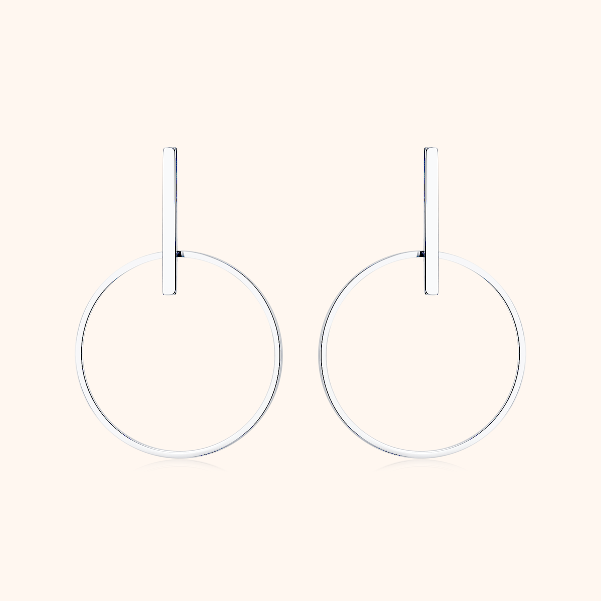 Minimalistische Kreise Ohrringe - Emily Schmuck