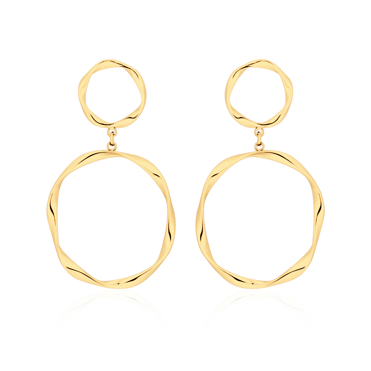 Doppelring Ohrringe - Emily Schmuck