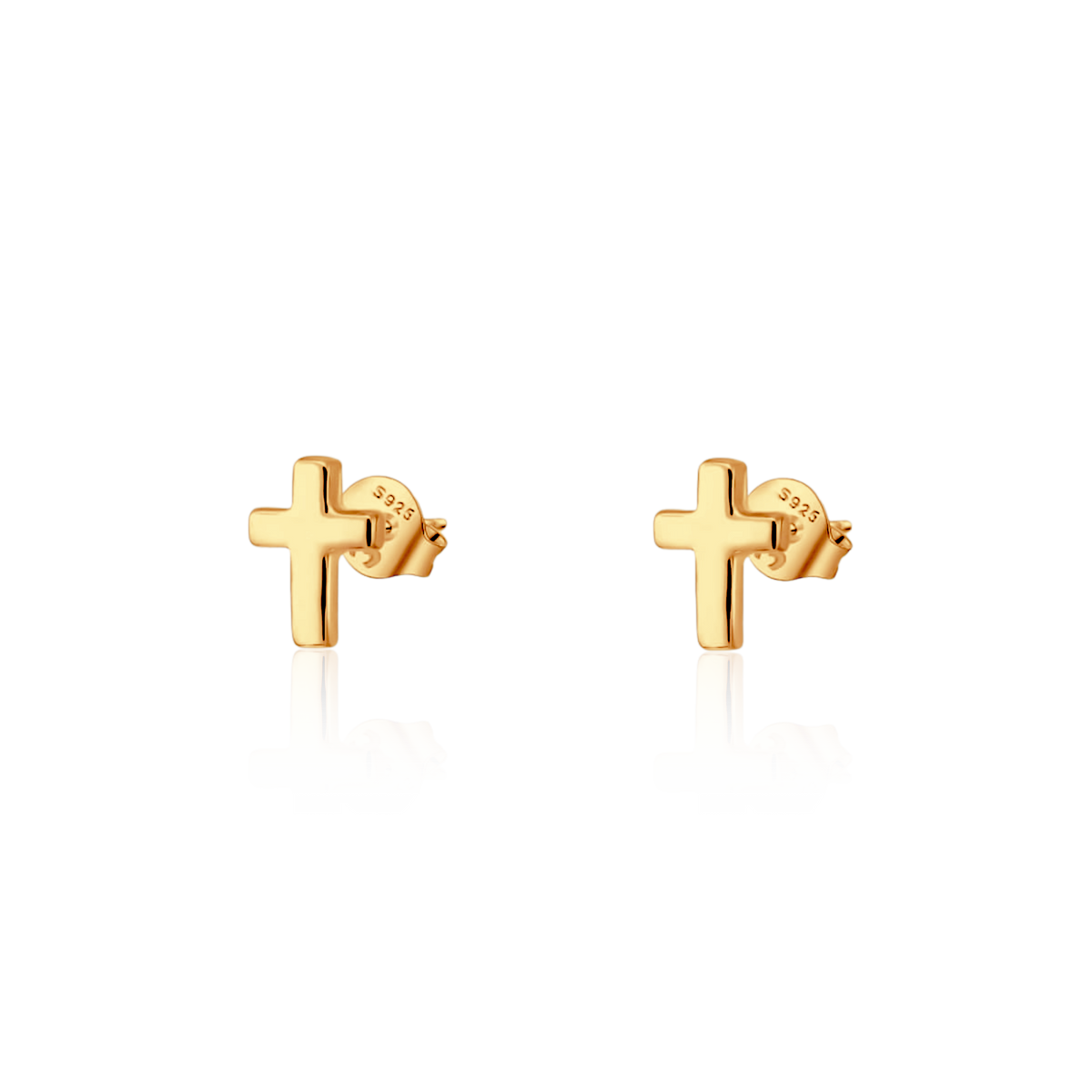 Kleines Kreuz Kleine Ohrringe - Emily Schmuck