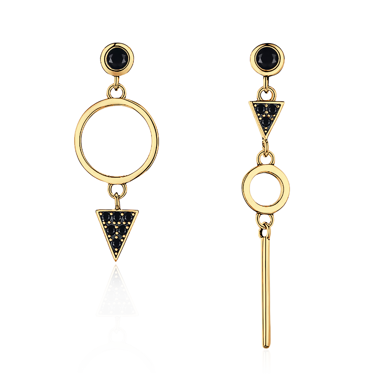 Schwarzer Spinell Ohrringe - Emily Schmuck