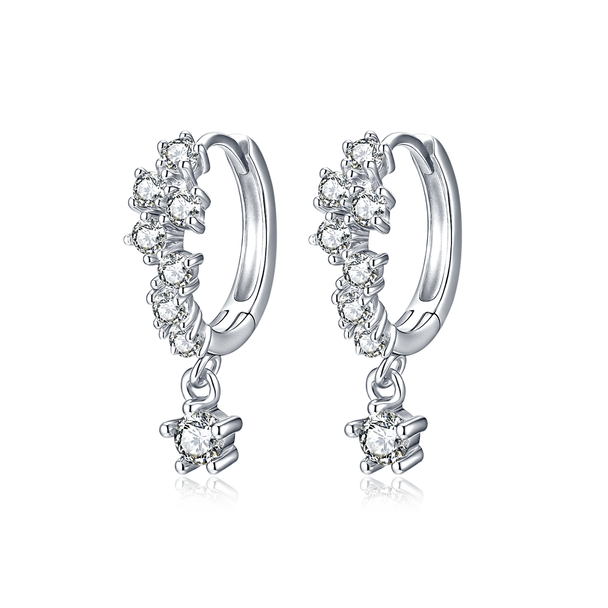 Diamantartig Reif-Ohrringe - Emily Schmuck