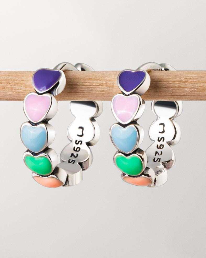 Bunte Liebe Ohrringe - Emily Schmuck