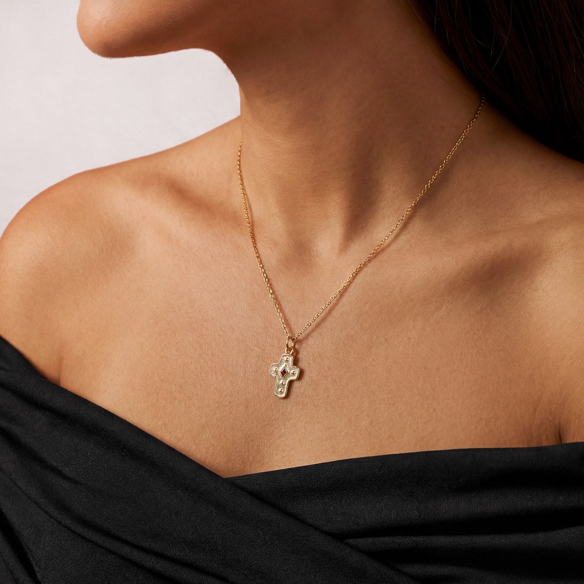 Kreuz Diamantiert Halskette